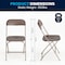 Flash Furniture Folding Chair - Brown Plastic - 60 Pack LE-L-3-BROWN-GG - alternate 6